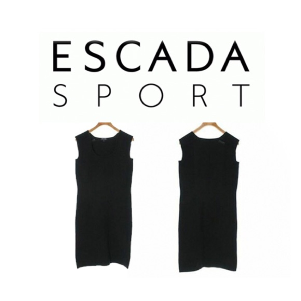 🖤✨Escada Sport Knit midi bodycon dress ribbed 👗